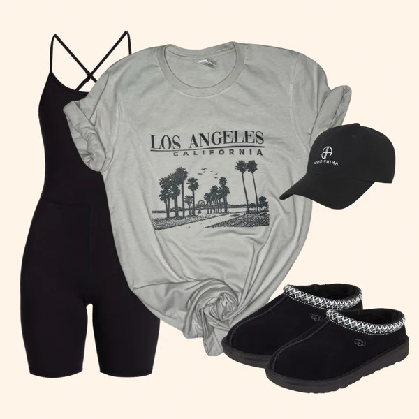 LA Graphic Tee Shirt ( Vintage Feel ) | Sassy Queen
