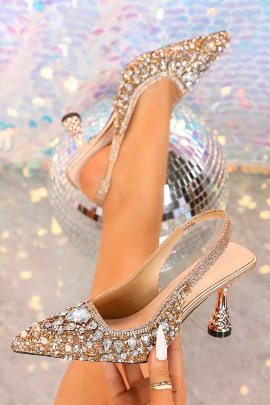 Sparkly heels 

#LTKcanada #LTKstyletip #LTKpartywear