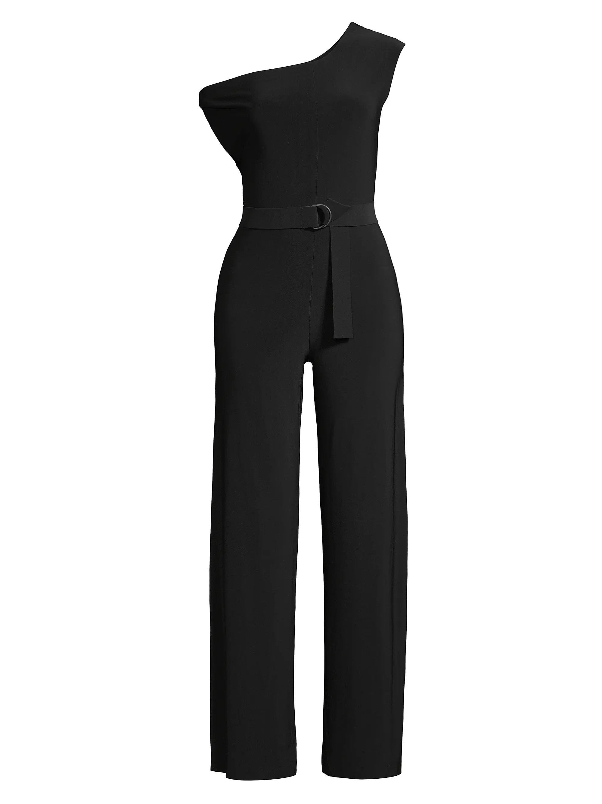 Asymmetric Drop-Shoulder Wide-Leg Jumpsuit | Saks Fifth Avenue