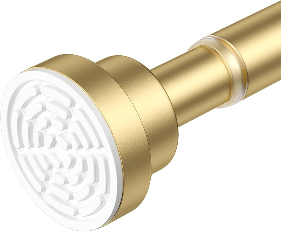 AIZESI Gold Tension Curtain Rod 30-63In 1PCS,Adjustable Spring Tension Rod | Amazon (US)
