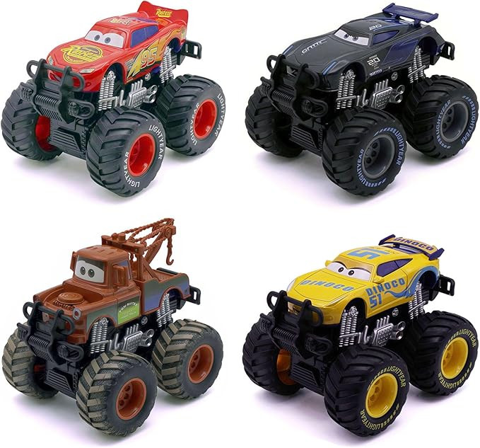 1/45 Big Wheel and his Friends Metal Toy car,Friction Driven car Toy,4 Pack | Amazon (US)