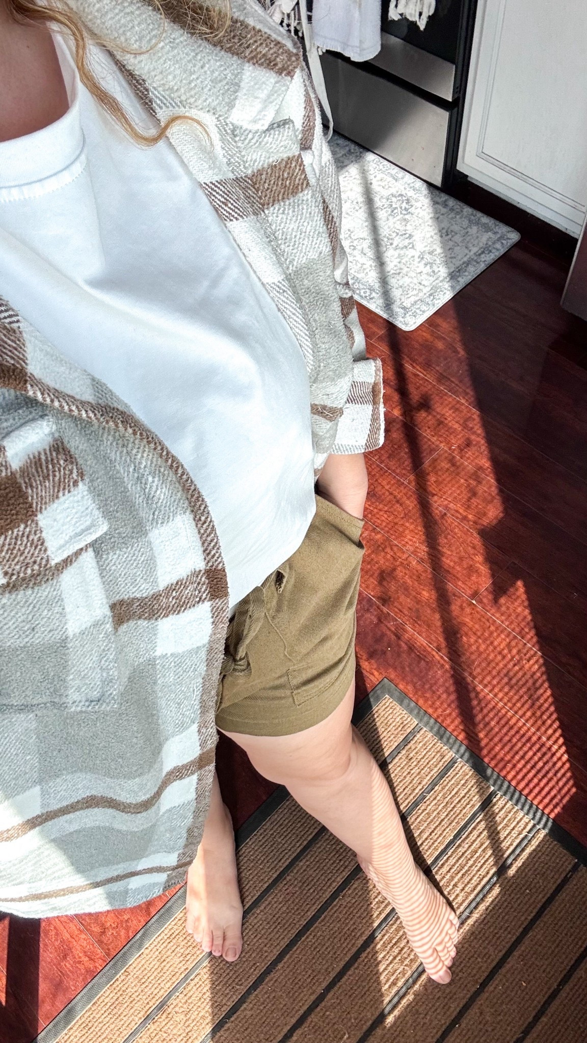 One of my new favorite summer casual outfits. I find it so hard to find flattering shorts that don’t come up in the middle when walking, but these don’t! I also have the light blue pair! They are so soft and comfortable and I also feel they are the right flattering length. I am 160 lbs wearing: shorts- medium, shirt- small, jacket-large. I’ve included the other short colors also.

#LTKootd #LTKMidsize #LTKgrwm