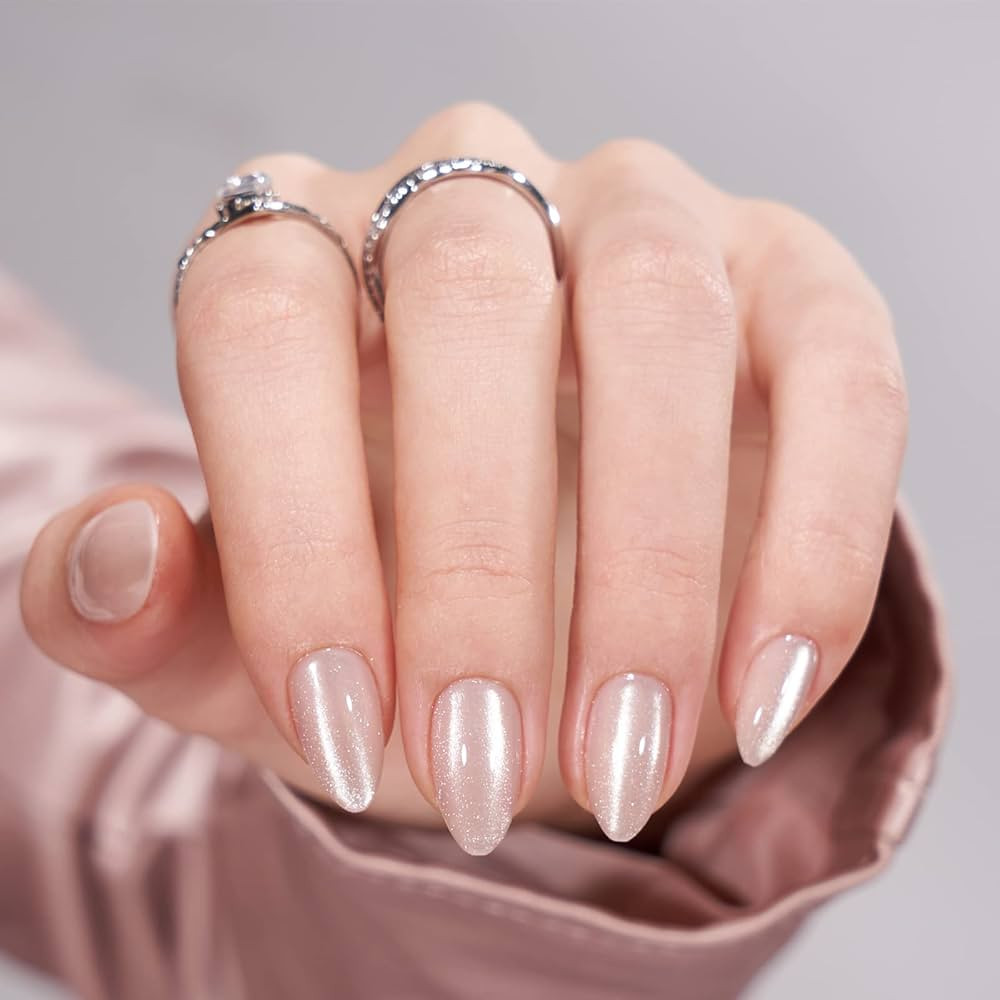 Press On Nails Almond - BTArtbox Soft Gel Fake Nail with Nail Glue, Reusable Opaque Short Stick O... | Amazon (CA)