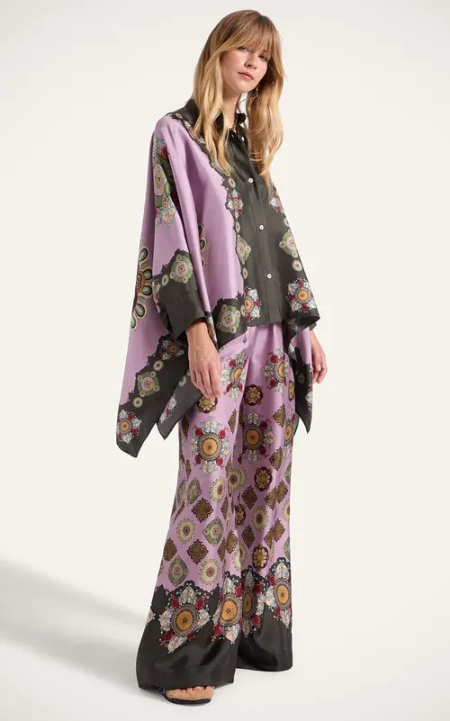 La DoubleJ Foulard Shirt Placée in Nucleus Placée Dusty Pink at Nordstrom, Size Small | Nordstrom