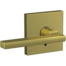 SCHLAGE Custom FC21 LAT 608 COL Latitude Lever with Collins Trim Hall-Closet and Bed-Bath Lock, S... | Amazon (US)