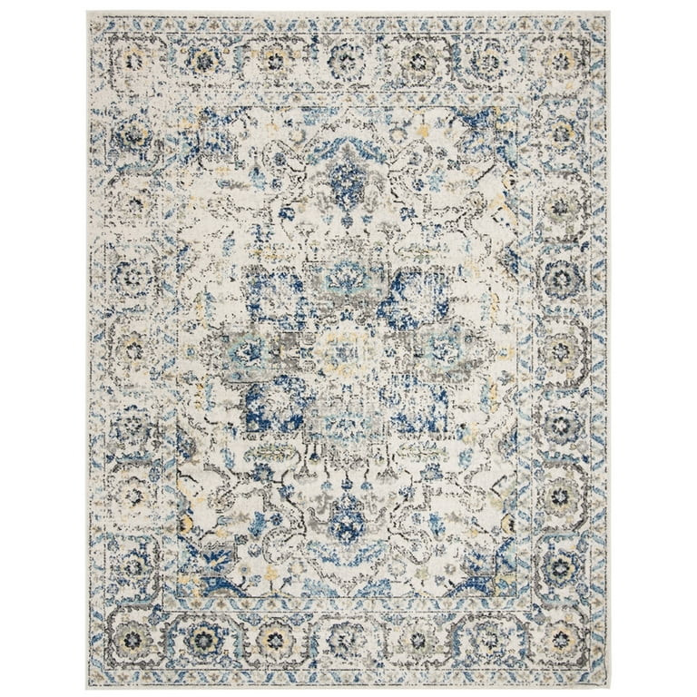 SAFAVIEH Madison Katina Oriental Area Rug, Grey/Ivory, 8' x 10' | Walmart (US)