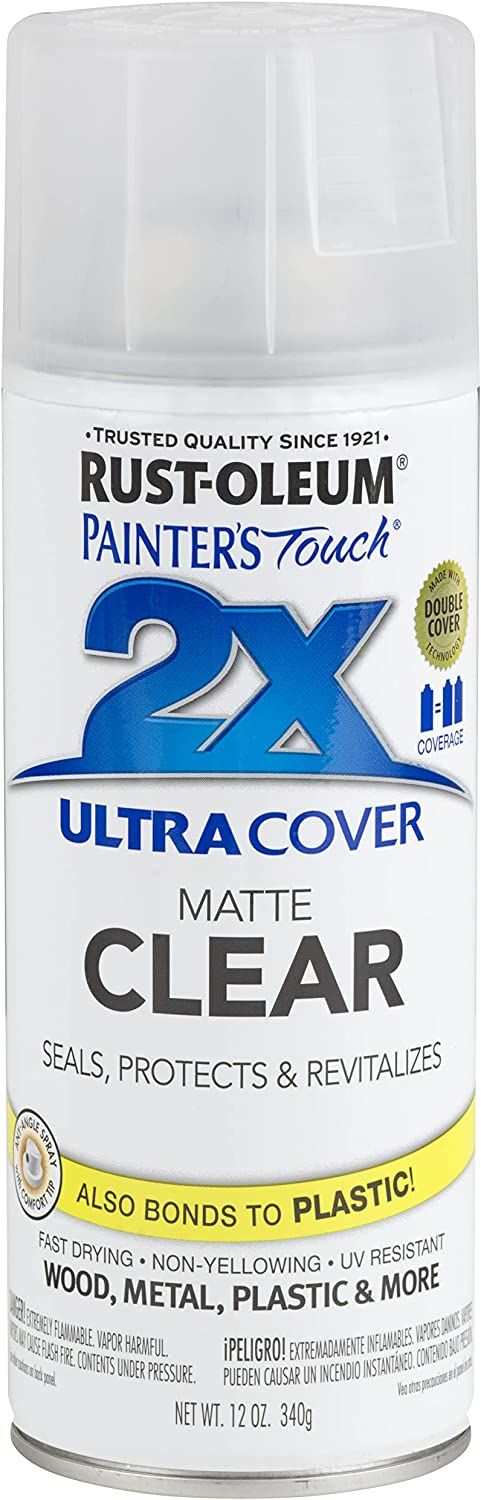 Rust-Oleum 249087 Painter's Touch 2X Ultra Cover, 12 Ounce (Pack of 1), Matte Clear, 12 Fl Oz | Amazon (US)
