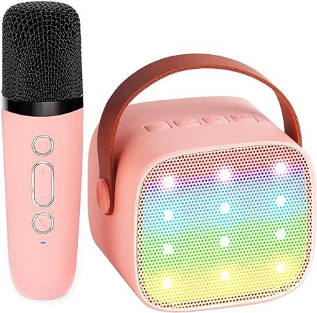 YLL Kids Karaoke Machine, Portable Bluetooth Speaker with Wireless Microphone for Kids, Music Toy... | Amazon (US)