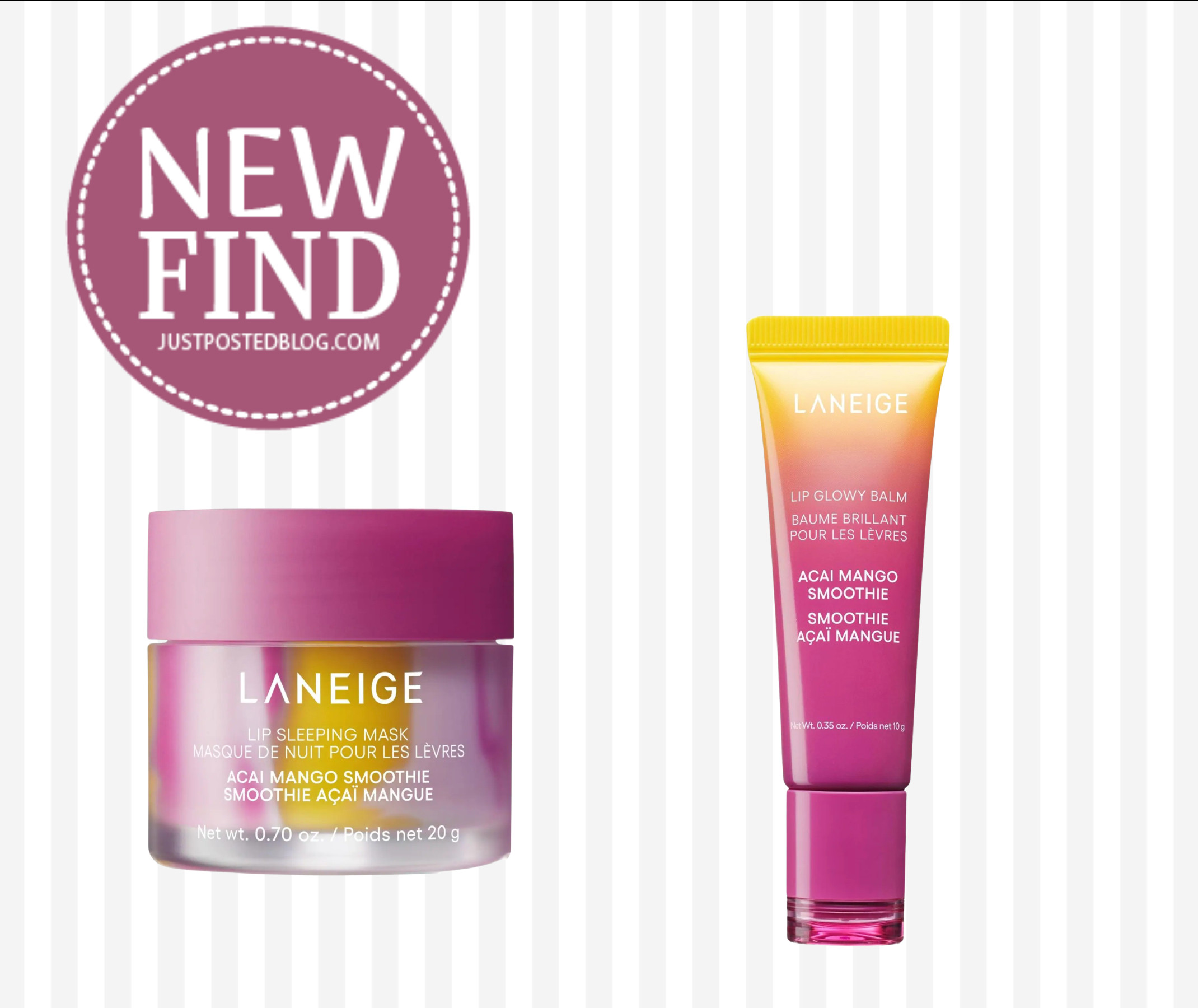 WOAH!! New Laneige lip mask and balm!!! Coming online July 6th!! 

 