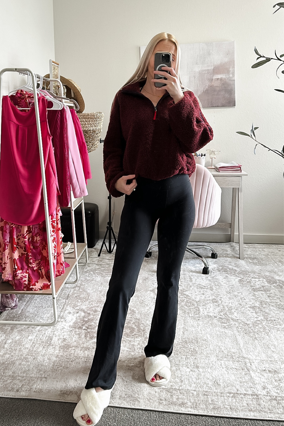 Everyday loungewear 💕

Maroon quarter zip sweatshirt - wearing a size small. Sized yo for a more comfy fit!

Flare leggings from CRZ YOGA - size XS. These are great for everyday errands and lounging! They’re super soft, not compressive, so I wouldn’t recommend these for working out. I wear these all the time during the week/weekends!

Sharing some more quarter zips and Old Navy / Abercrombie activewear below!

#LTKFitness #LTKSaleAlert #LTKActive
