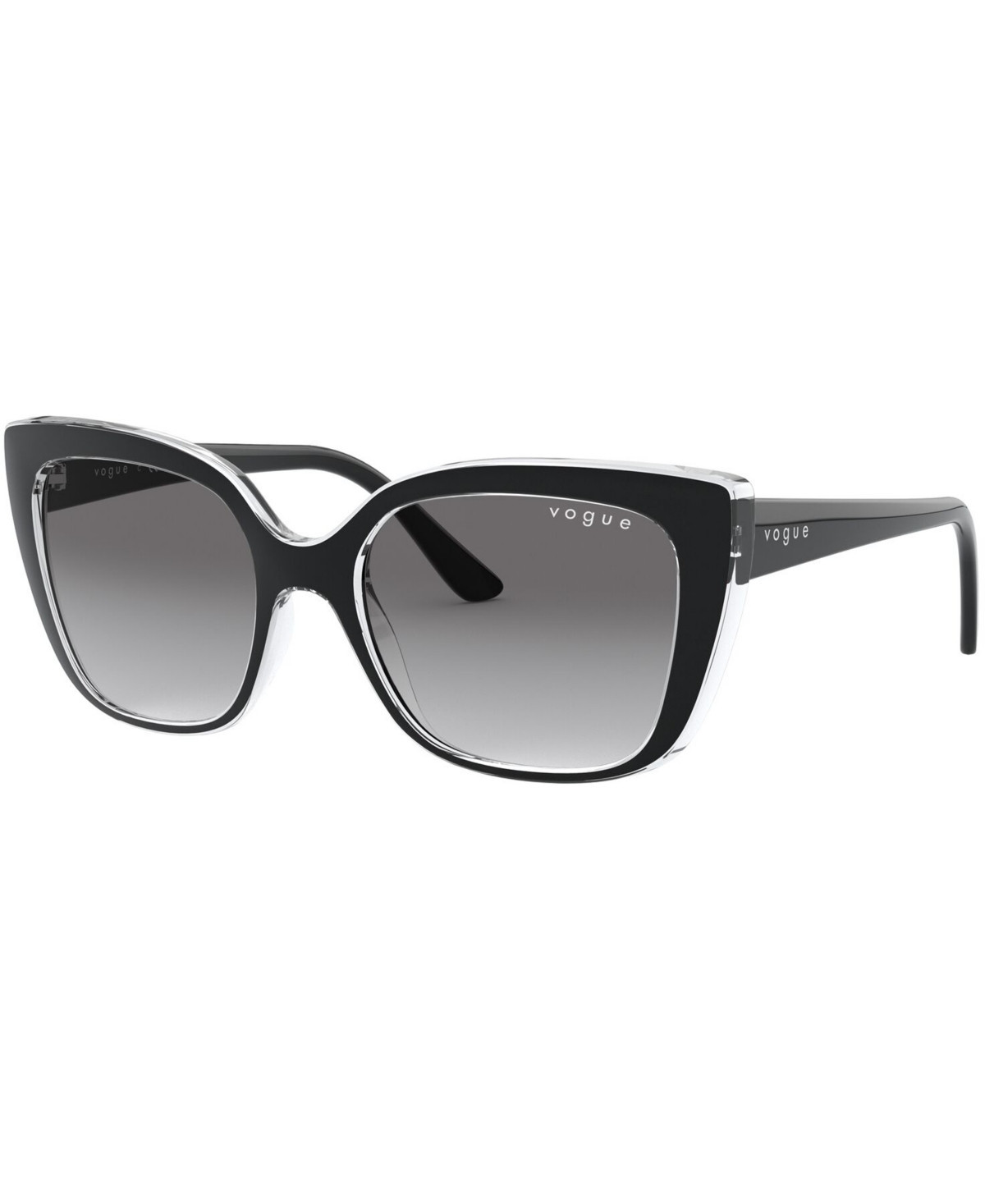 Vogue Eyewear Sunglasses, VO5337S53-y - TOP BLACK/SERIGRAPHY/GREY GRADIENT | Macy's