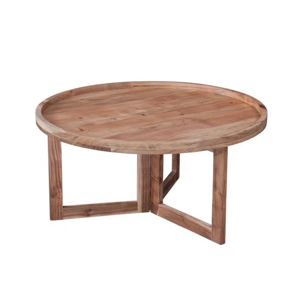 Gabir Solid Wood Cross Legs Coffee Table | Wayfair North America