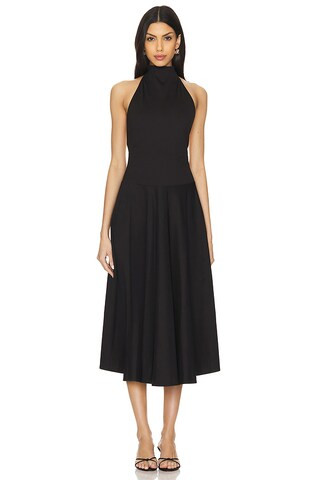 LPA Kara Halter Dress in Black from Revolve.com | Revolve Clothing (Global)