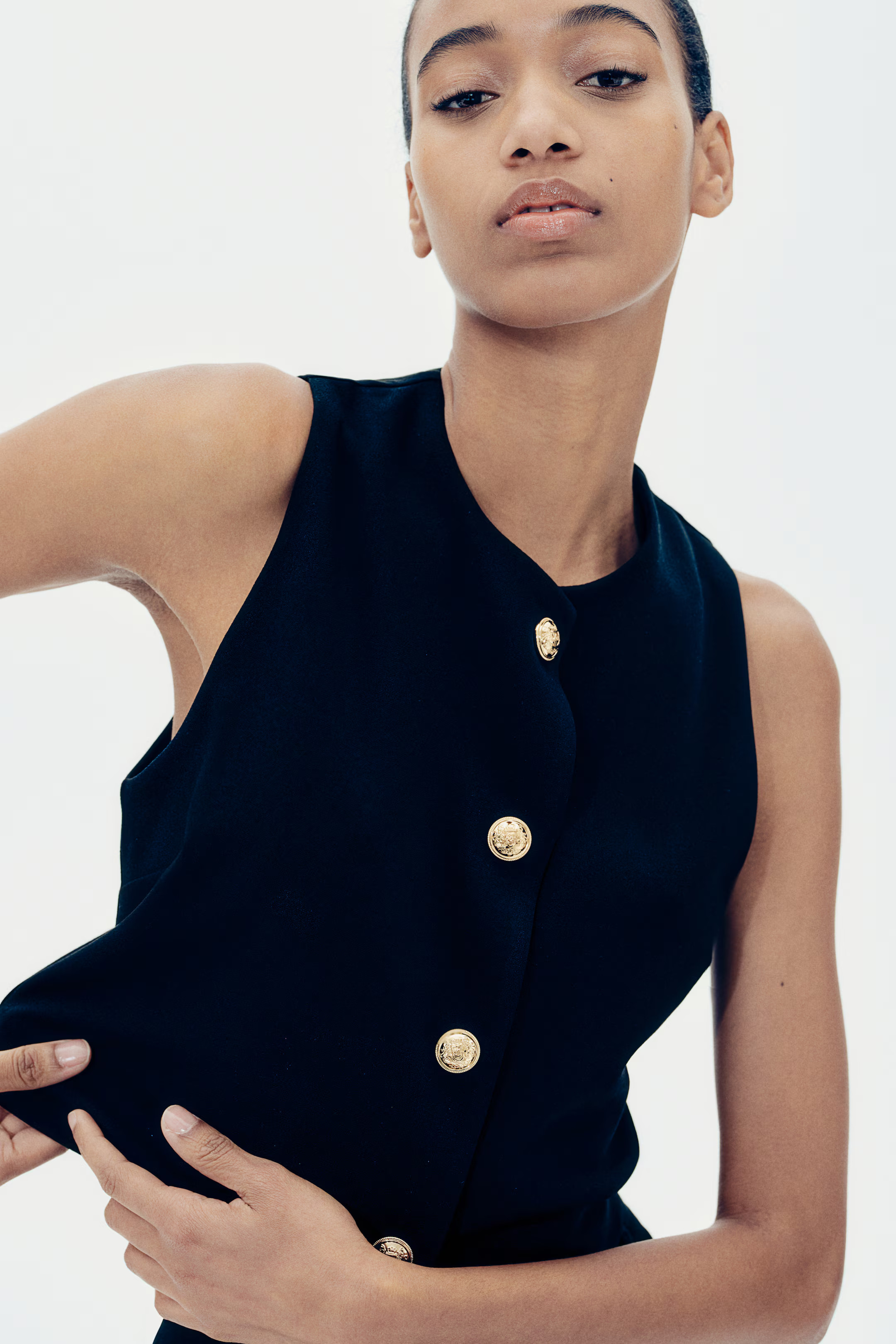 Bouclé Jersey Vest | H&M (US + CA)