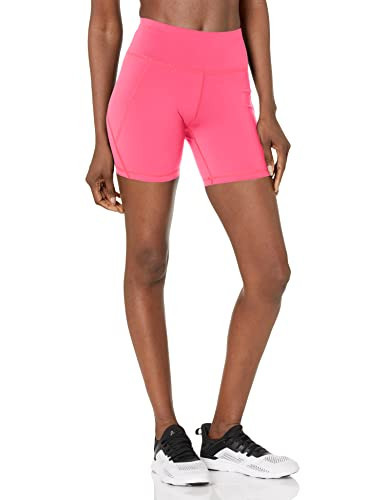 Sweaty Betty Women's Power 6" Sweat Wicking Workout Biker Shorts Shorts, Bright Pink, Small | Amazon (US)