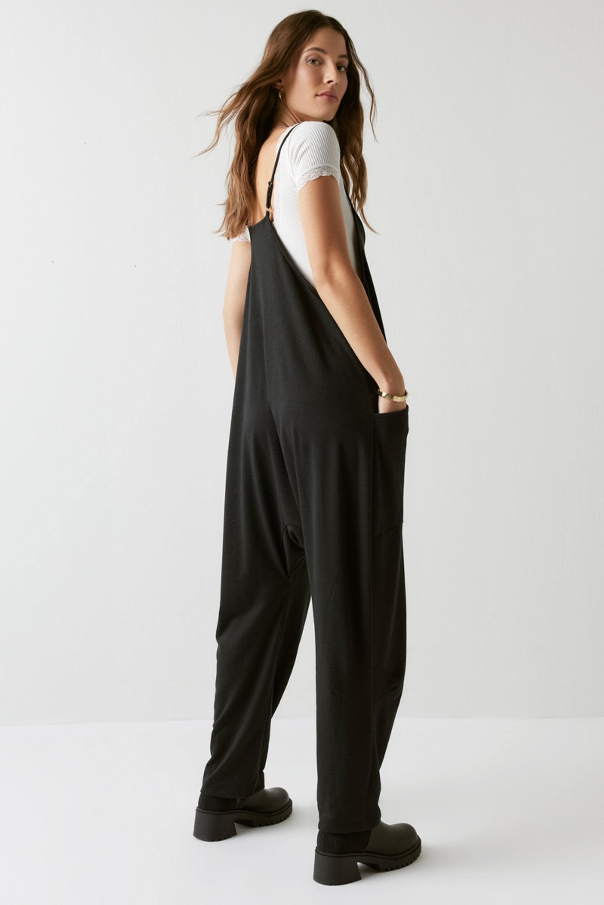 Francine Lounge Onesie With Pockets | Francesca's
