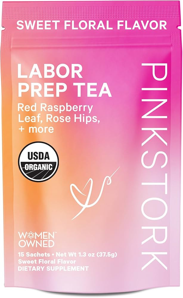 Pink Stork Labor Prep Tea - Organic Pregnancy Tea with Raspberry, Chamomile, Rosehip for Labor an... | Amazon (US)