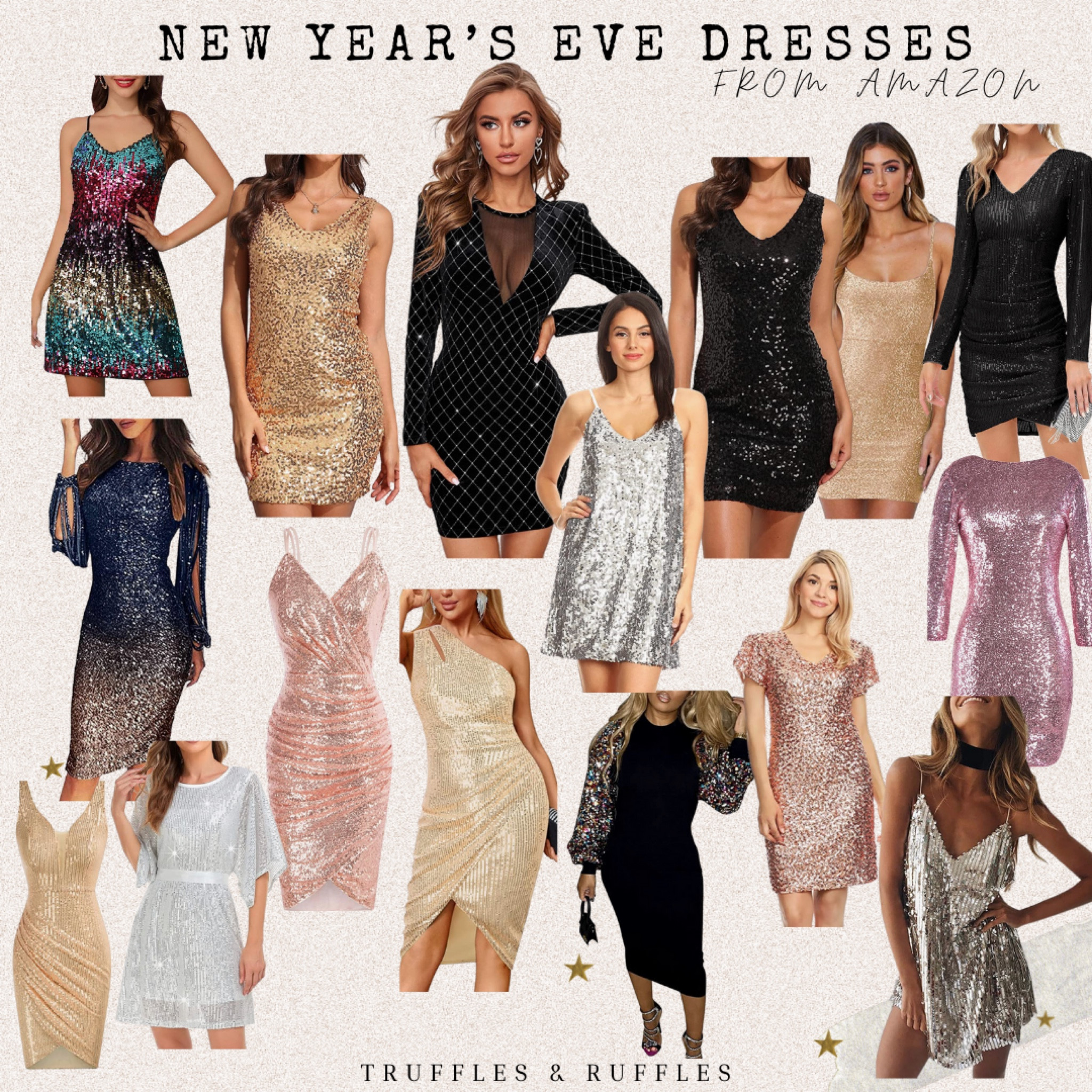 NEW YEAR’S EVE DRESSES💫
Amazon dresses//new years eve dresses//new years dresses//sequin dresses//sparkly dresses//party dresses//cocktail dresses//fancy dresses//2023//affordable finds//affordable dresses//fashion finds//trufflesandruffles_xoxo

#LTKFind #LTKHoliday #LTKstyletip