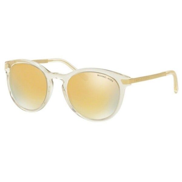 Michael Kors Women's MK2023F 31667P 53 Round Metal Plastic Yellow Yellow Sunglasses | Bed Bath & Beyond