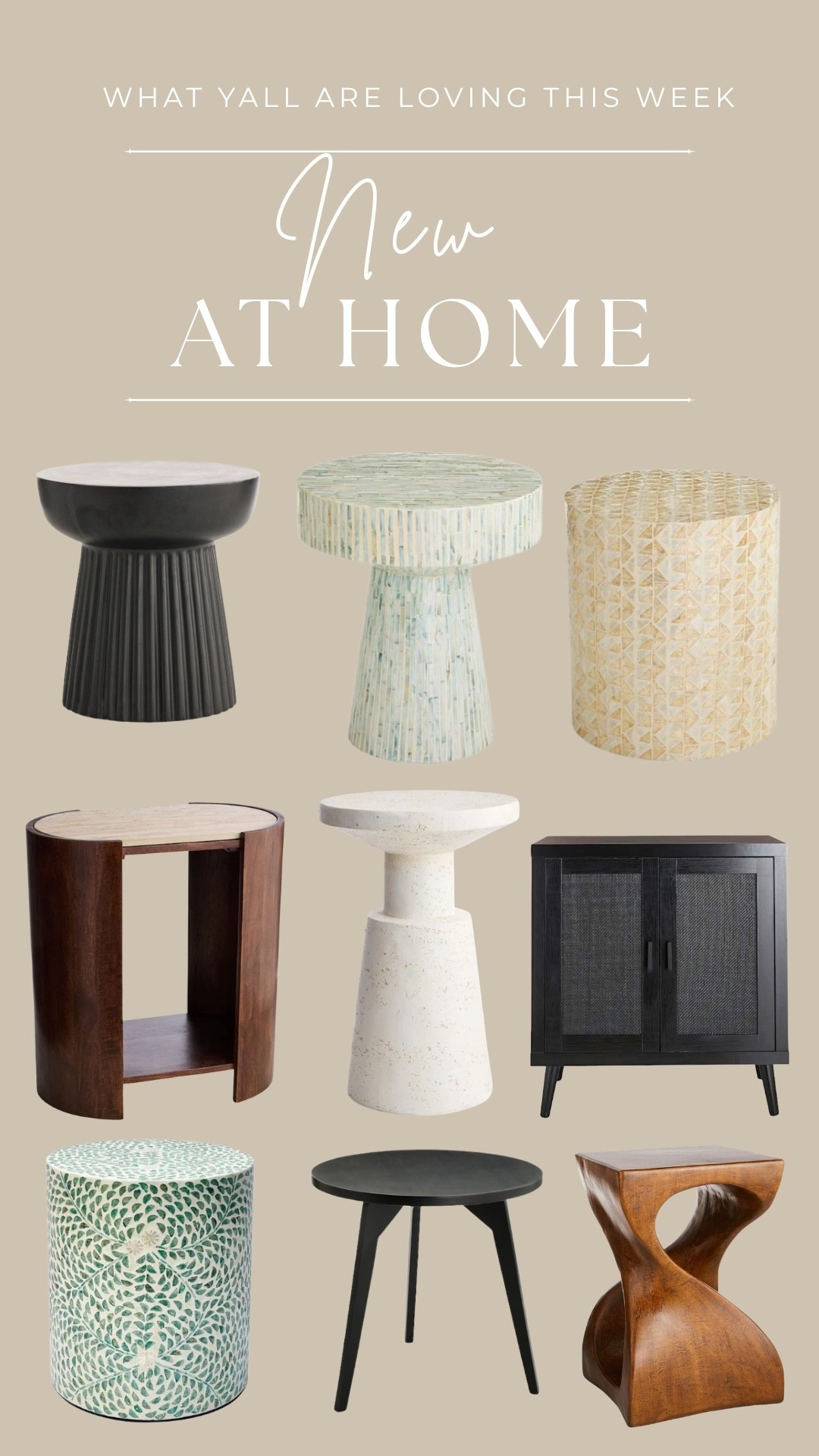 Believe it or not end tables drastically can change your space and instantly make it feel more full! These are some of my FABULOUS finds! 



Home finds, at home, home furniture, dining chairs, dining room, room inspo, home refresh, home interior

#LTKHome
