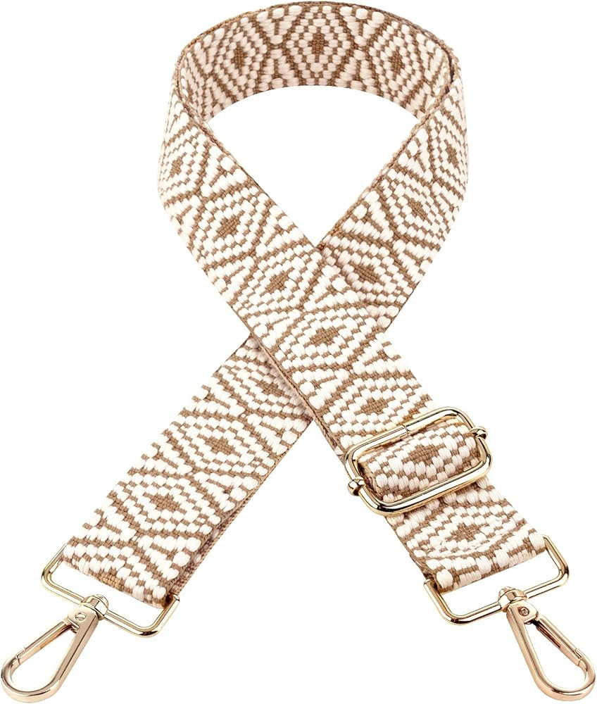 HUANLANG Purse Straps Replacement Crossbody Bag Strap Fashion Adjustable Guitar Strap for Women Tren | Amazon (US)