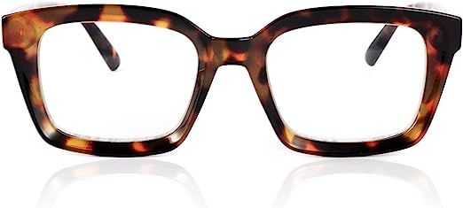 JiSoo Blue Light Glasses, Fashion Blue Light Blocking Oprah Trendy Computer Game Glasses Filter B... | Amazon (US)