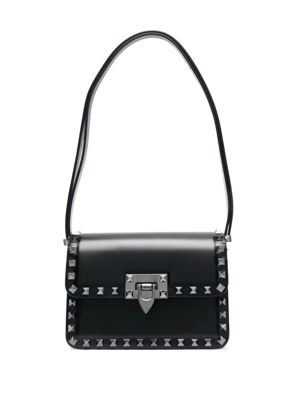 Valentino Garavani small Rockstud23 leather shoulder bag - Black | Farfetch Global