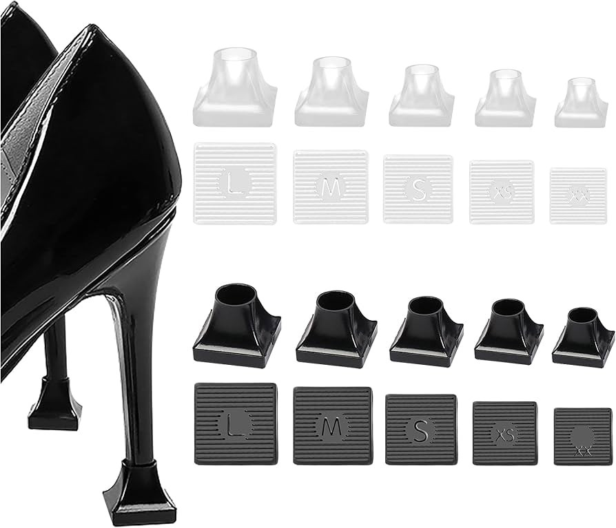 10 Pairs High Heel Protectors 5 Sizes Heel Repair Caps Covers & Heel Stoppers Heel Cover Replacem... | Amazon (US)