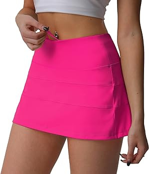 Husnainna High Waisted Pleated Tennis Skirt with Pockets Athletic Golf Skorts for Women Casual Wo... | Amazon (US)