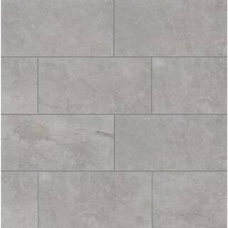 MSI Ansello Grey 12 in. x 24 in. Matte Ceramic Floor and Wall Tile (16 sq. ft./Case) NANSGRE1224 ... | The Home Depot