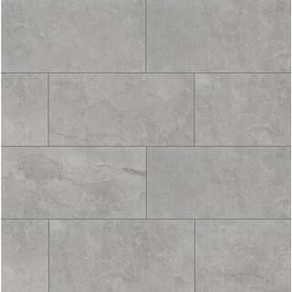 MSI Ansello Grey 12 in. x 24 in. Matte Ceramic Floor and Wall Tile (16 sq. ft./Case) NANSGRE1224 ... | The Home Depot