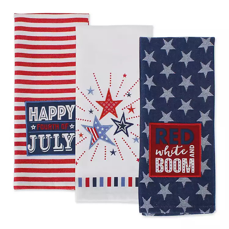 Americana Kitchen Towels, Set of 3 | Kirkland's Home
