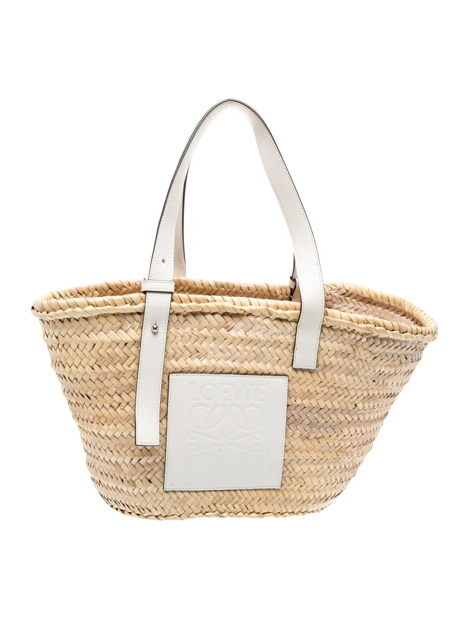 Loewe Raffia Basket - Neutrals Totes, Handbags - LOW106252 | The RealReal | The RealReal