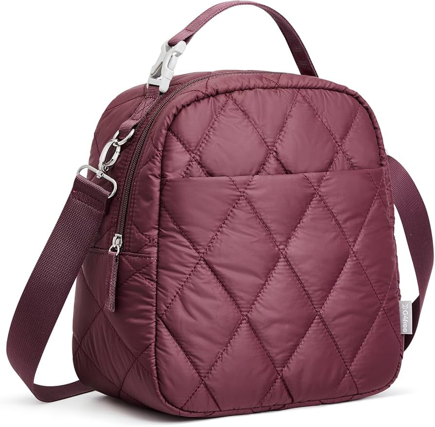 G4Free Large Insulated Lunch Bag, Leakproof Quilted Lunch Box Women Men, Reusable Puffer Lunch Ba... | Amazon (US)