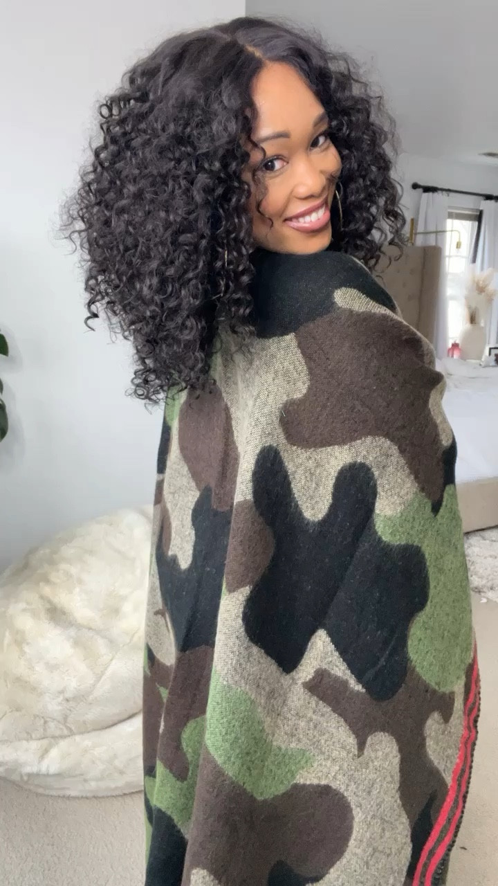 love this camo poncho 