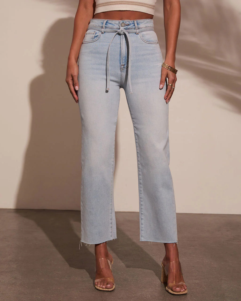 Fitzpatrick High Rise Belted Jeans | VICI