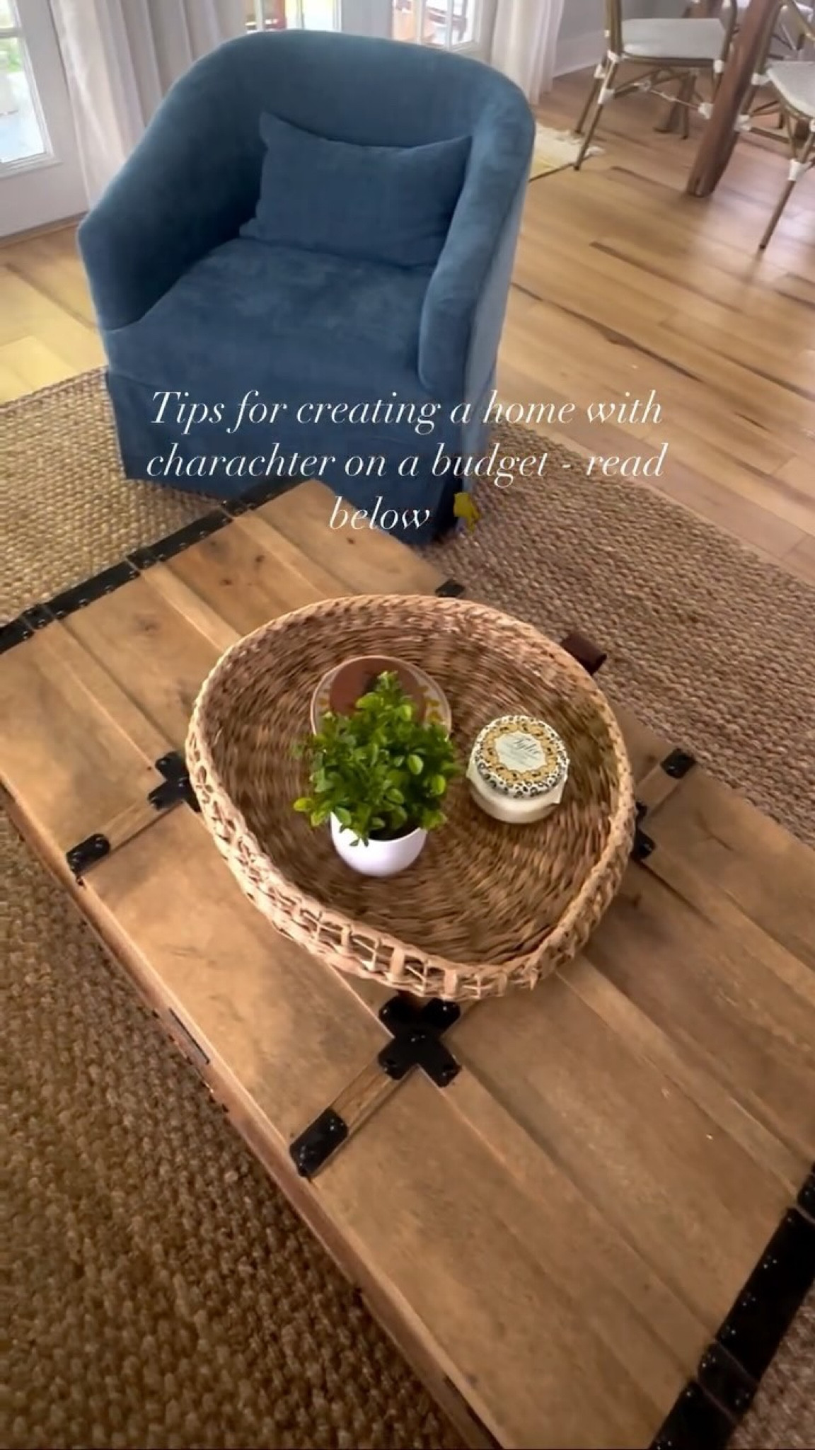 Here are a few of my favorite tips of the trade I’ve learned while designing for myself and others on a budget!

1 - Start with some inspiration images - this is always the place to start regardless of budget because it helps you hone in on the style you’re after 

2 - Establish an all in budget number and work backward - I would even recommend putting together a spreadsheet with placeholders for each item, so that you can search easily online using price parameters. This also gives you an idea of which retailers will fit within your budget

3 - Utilize Facebook marketplace or other resellers for more expensive items and pieces with character - For larger ticket items like a sofa, this can be your best friend! Finding a sofa with a slipcover OR adding a slipcover can make it good as new (plus the right slipcover is always a great design choice!)

Marketplace and resellers are also the best places to find pieces with character - adding these items is key to good design and make your home feel cozy and lived in. Older furniture is generally higher quality than what is out there now anyway!