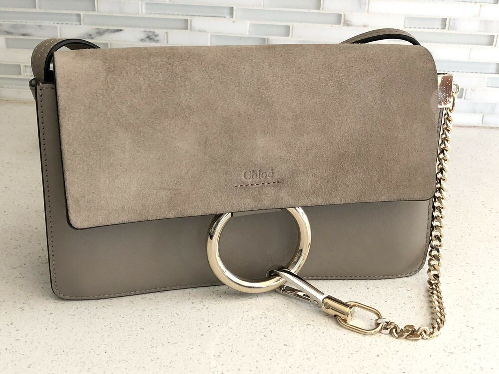 Details about   Chloe Faye Small Suede & Leather Motty Gray Crossbody Bag Purse
					
			
					 ... | eBay US