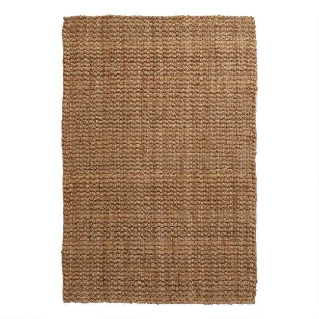 Natural Basket Weave Jute Rug | World Market