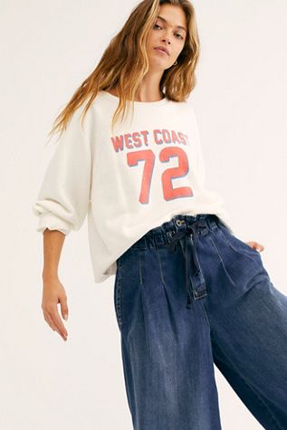 East Coast West Coast Cropped Sweatshirt | Free People (Global - UK&FR Excluded)