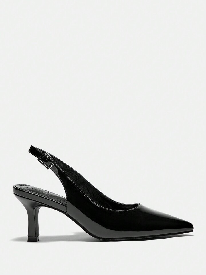 CUCCOO BIZCHIC Women's Fashionable Black Pointed Toe Stiletto High Heel Pumps, Suitable For Work,... | SHEIN