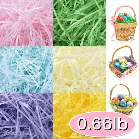 Easter Grass Basket Filler Recyclable Paper Shred Fake Grass Easter Stuffing for Egg Hunt Decor, Party Favors, Classroom Event Decoration 10.58LB 6 colors | Walmart (US)