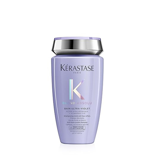 KERASTASE Blond Absolu Bain Ultra-Violet Shampoo - Neutralizes Brassy Undertones, With Blue and V... | Amazon (US)