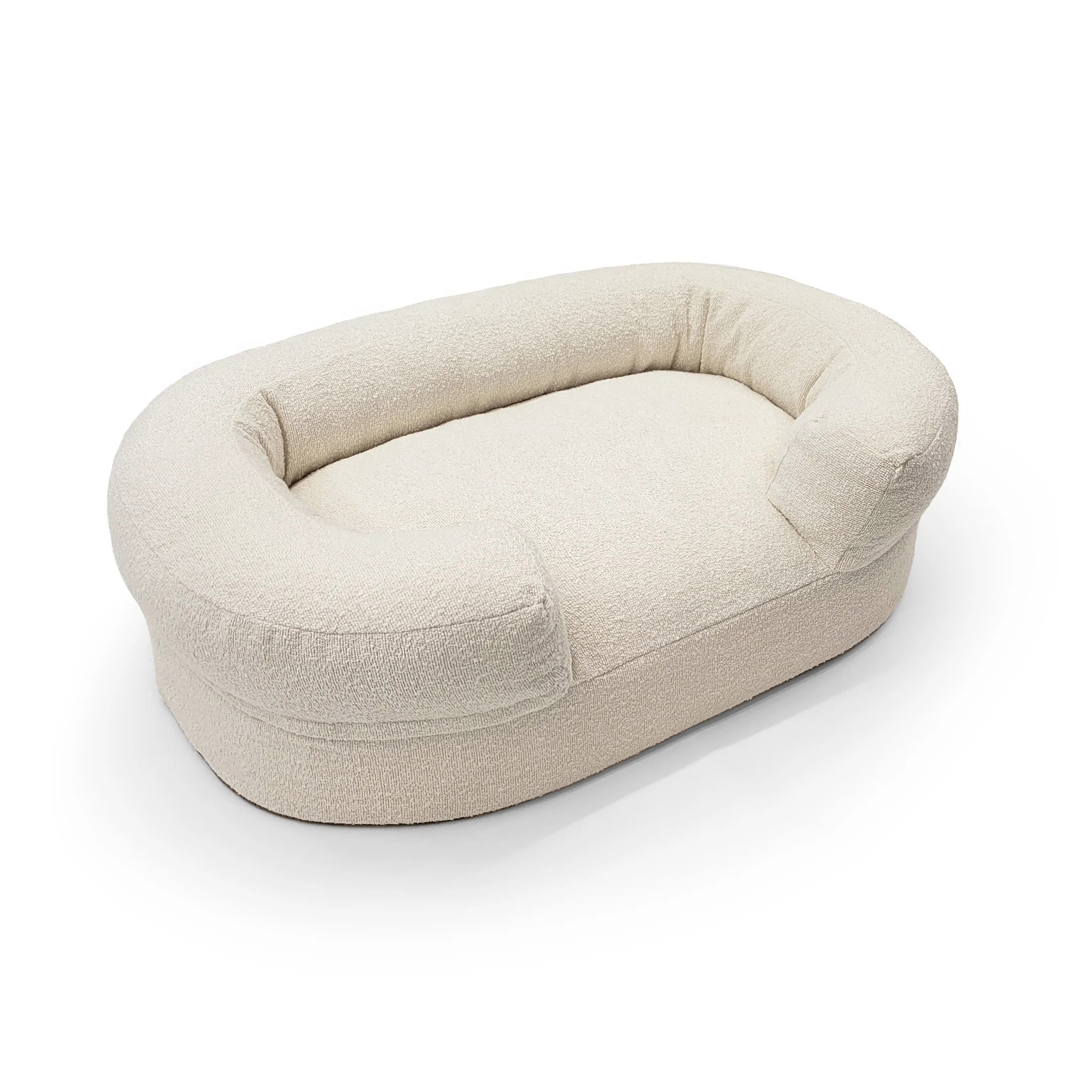 Beautiful Bolster Medium Pet Bed, 36 x 24 x 12in, Ivory by Drew Barrymore | Walmart (US)