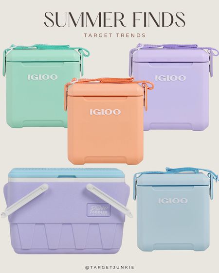 New Igloo coolers 

Target finds, Target style, summer finds, pastel finds 

#LTKhome #LTKparties