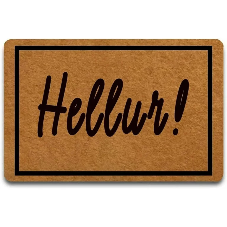 Doormat Hellur Indoor Outdoor with Rubber Backing Rug Non-Slip Door mat, Easy to Clean Entry Fron... | Walmart (US)