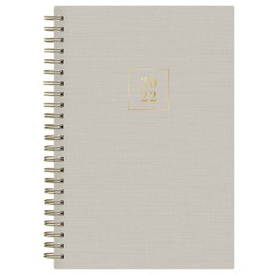 2022 Planner 5&#34; x 8&#34; Weekly/Monthly Wirebound Fabric Hardcover Solid Tan - Rachel Parcell... | Target