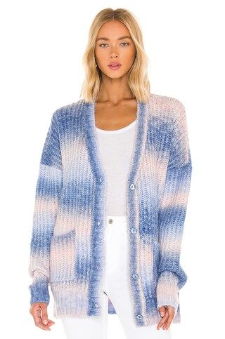 For Love & Lemons Celeste Cardigan in Blue from Revolve.com | Revolve Clothing (Global)