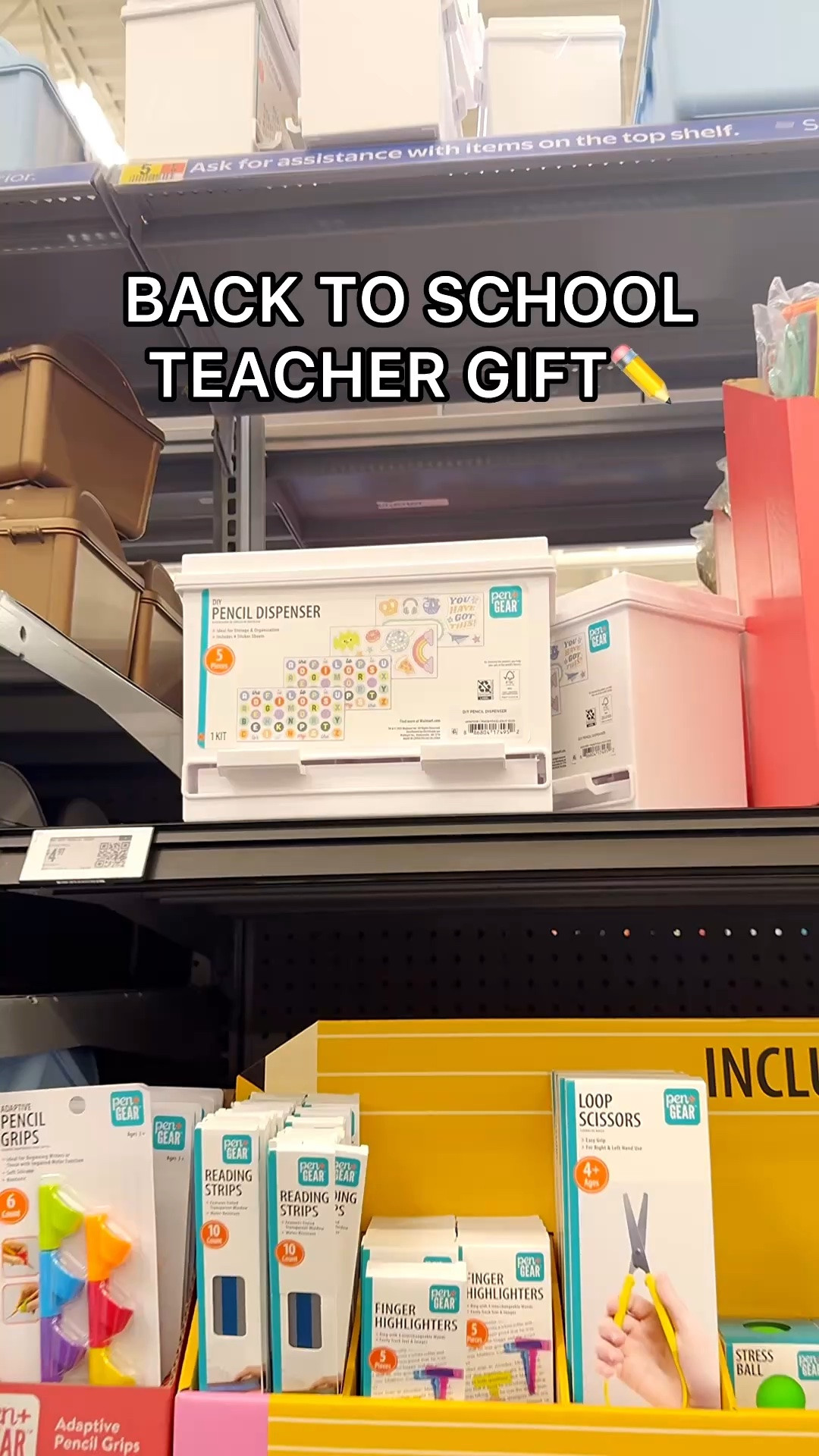 Teacher gift idea that looks extra special without spending a fortune! ✏️ I turned a simple pencil box into the cutest gift by adding a gift card, lanyard, pencils, badge reel, personalized stickers, and my favorite Pizzazzy Bow. Everything is linked here! 🎀

Hashtags:
#LTKBackToSchool #TeacherGiftIdeas #BackToSchool #GiftIdeas #TeacherStyle