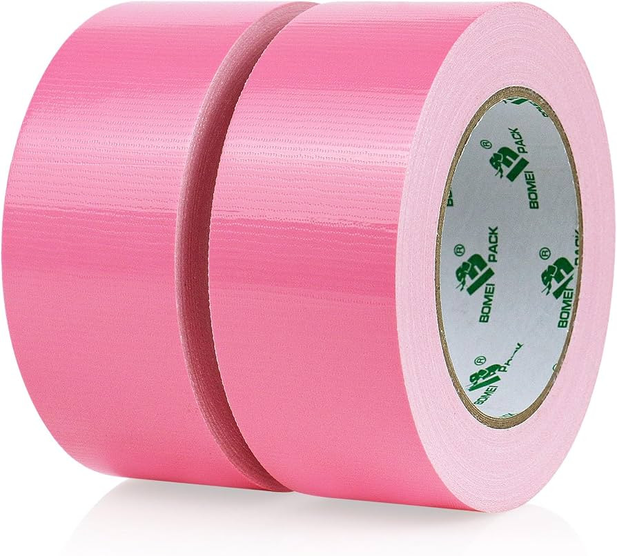 BOMEI PACK Color Duct Tape Pink, Heavy Duty Strong Industrial Duct Tape 9mil x 1.88inch x 30yds f... | Amazon (US)